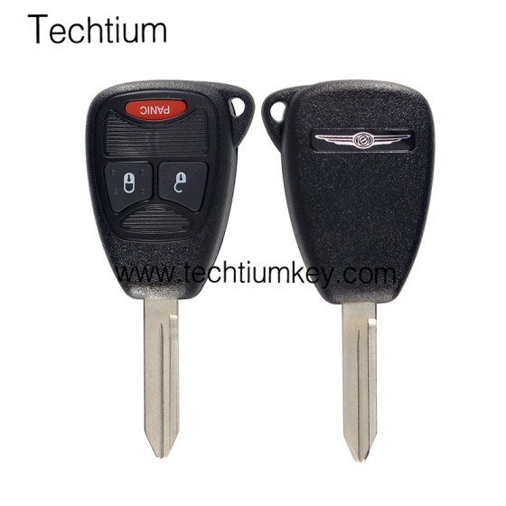 with battery clamp 2+1 button remote key shell for Chrysler